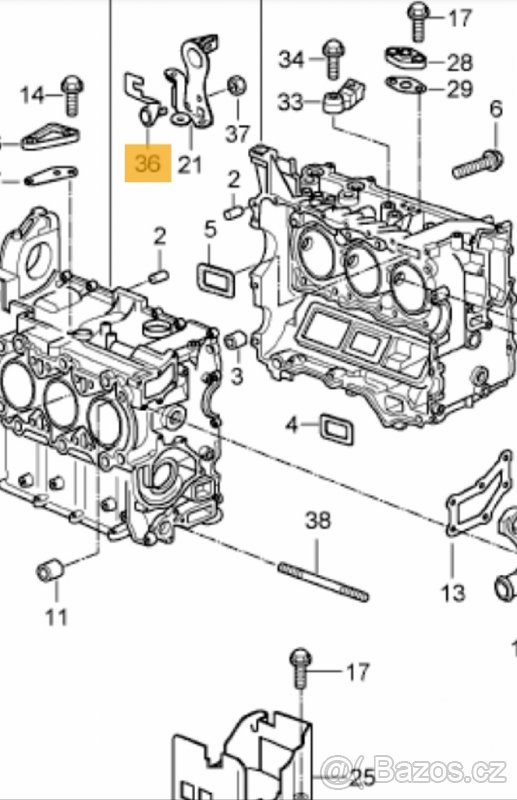 Těsnění Porsche Boxster, Cayman - 5