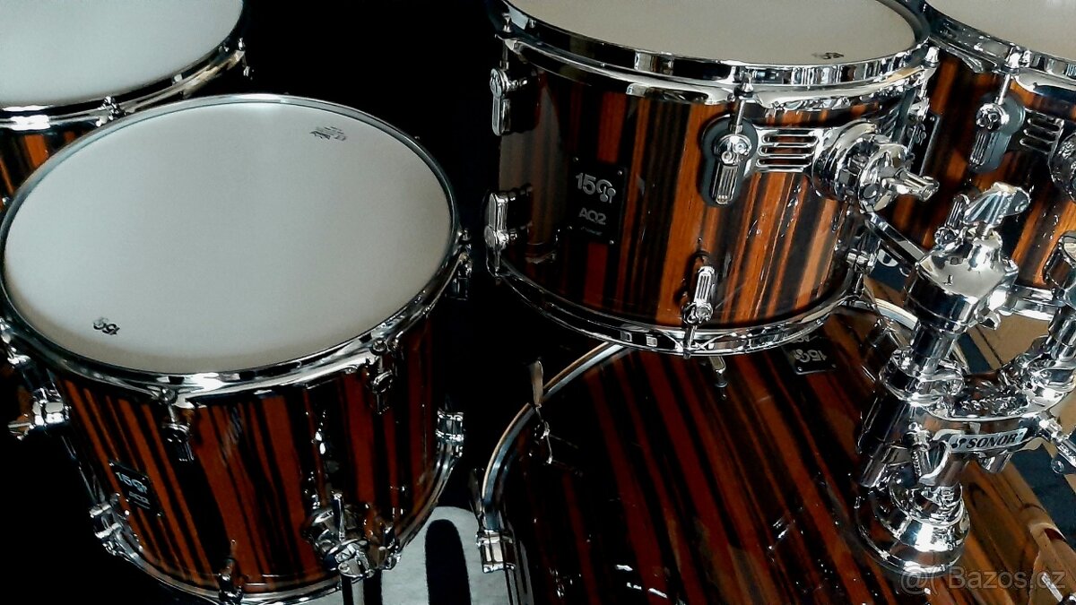 Prodám nové bicí Sonor AQ2- Ebony 150, limitovaná edice - 5