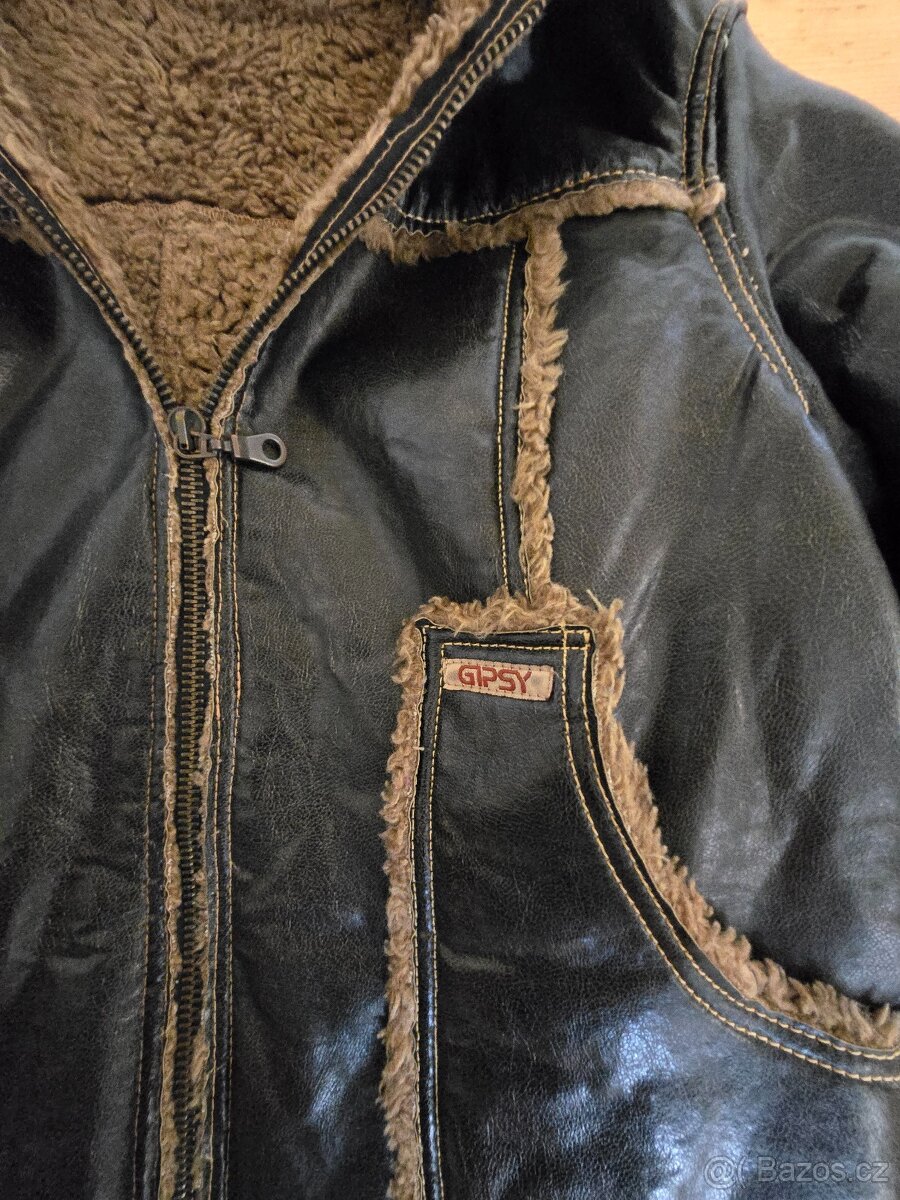 Dámská zimní bunda velikost M - tmavě hnědá. - 5