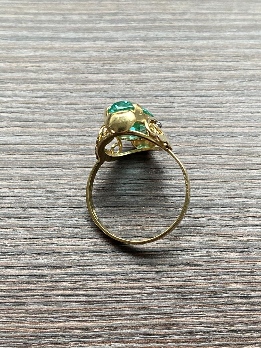 Zlatý dámský prsten - 5