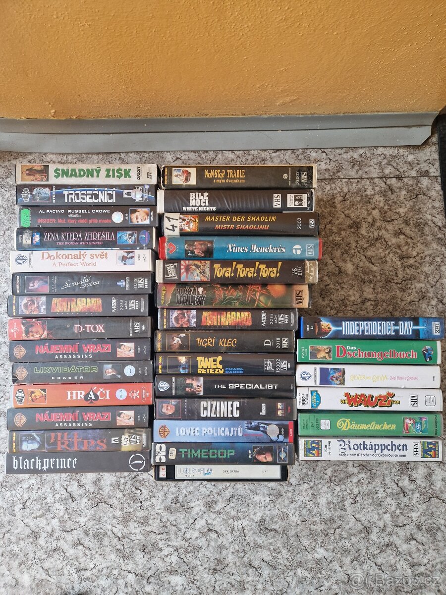 Vhs kazety original cca 300ks - 5