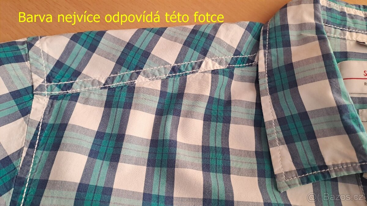 Pánská kostkovaná košile s.Oliver/L/2x58cm - 5