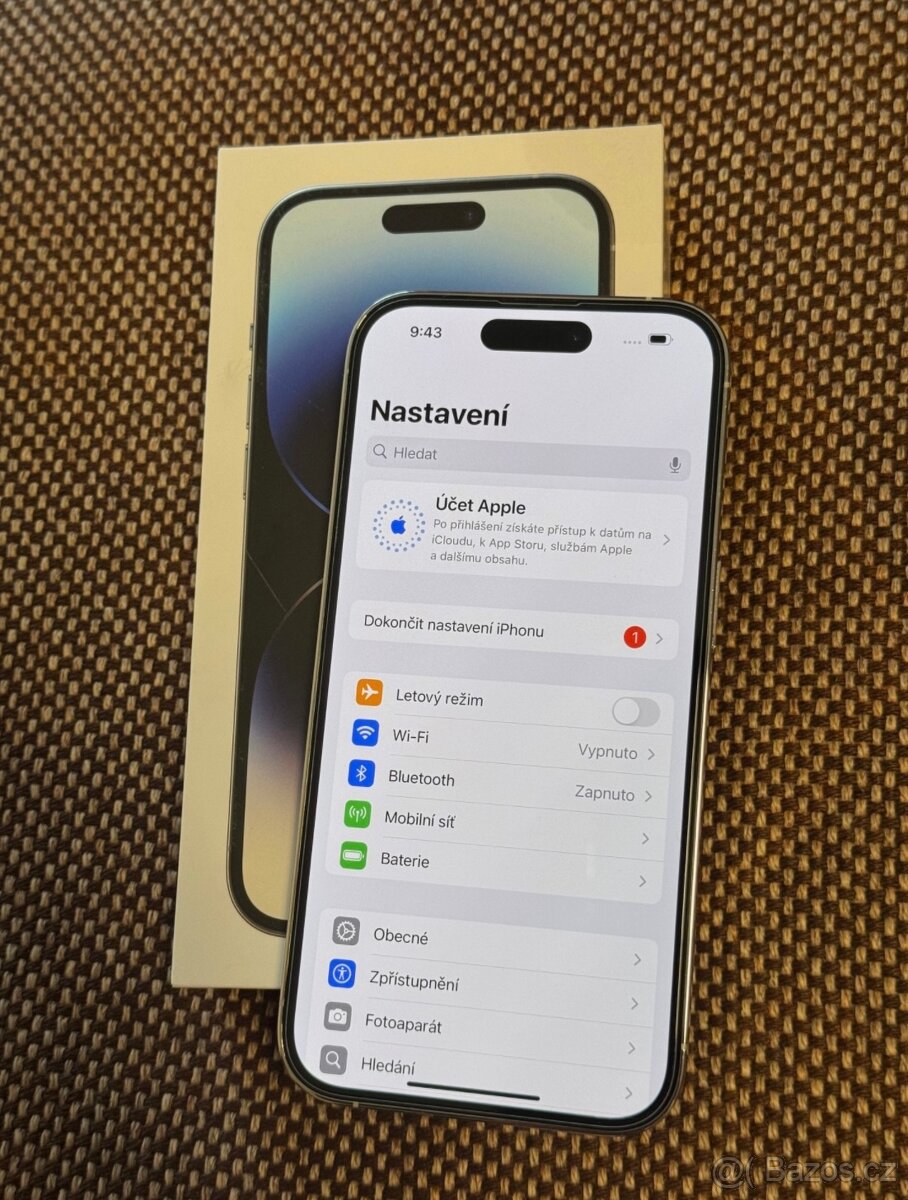 iPhone 14 Pro Stříbrná BATERIE 100% TOP - 5