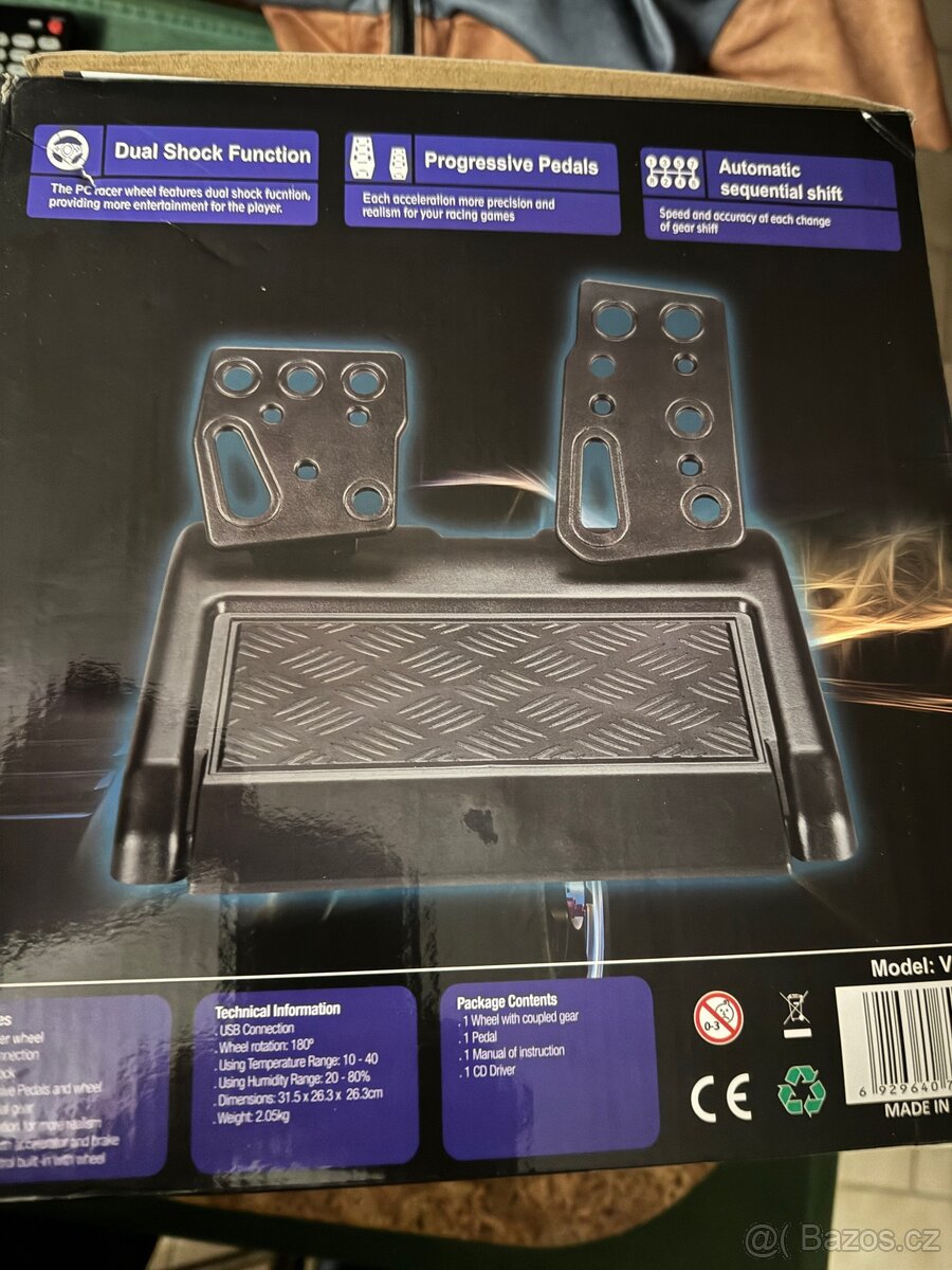 Herní volant + pedály - 5
