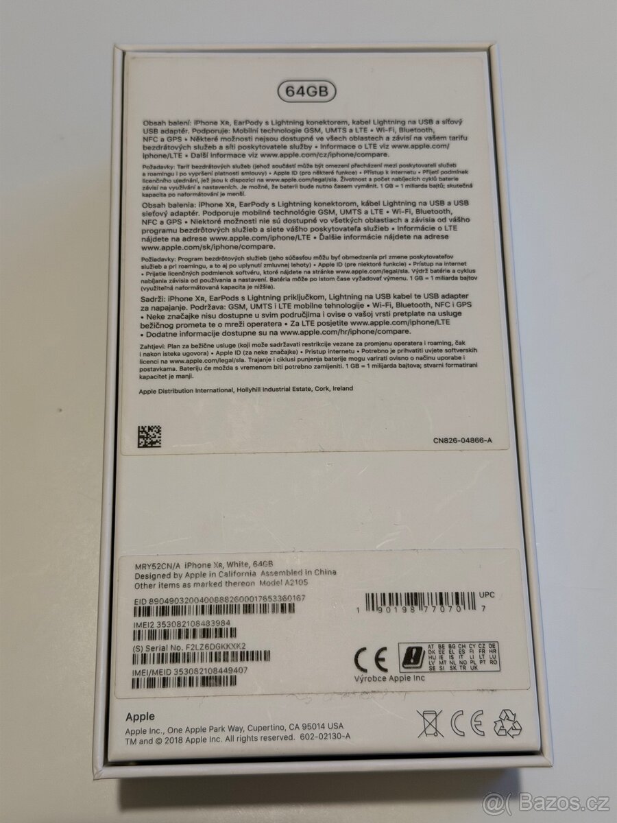 Apple iPhone Xr White 64GB - 5