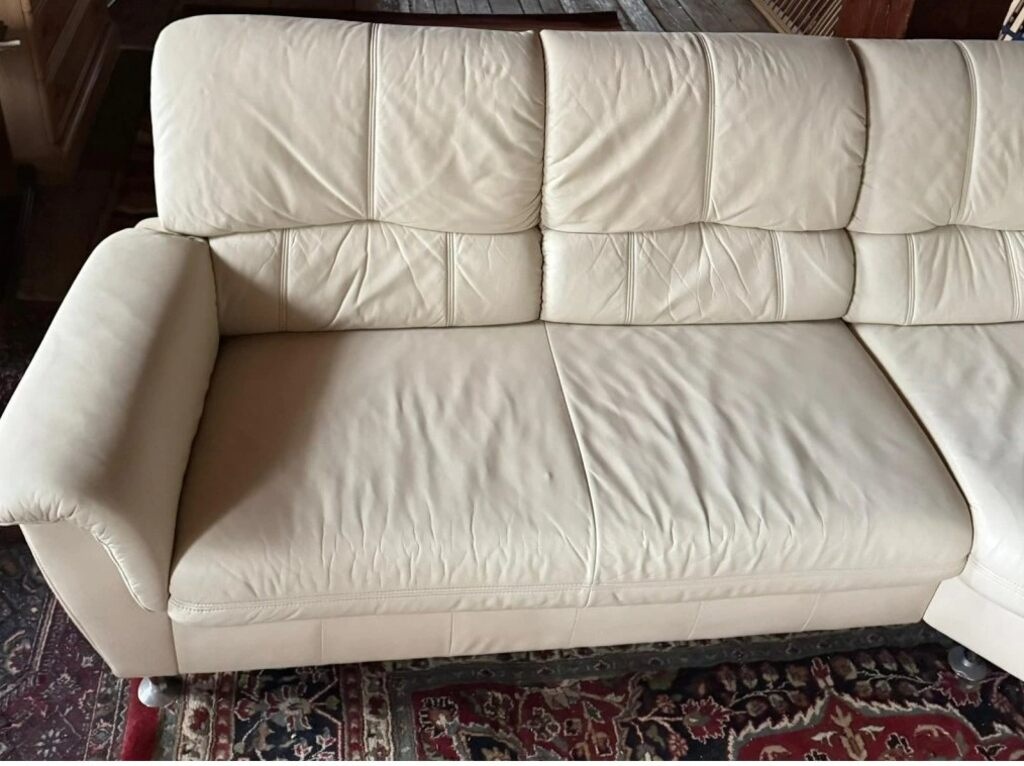 Rohová kožená sedací souprava, 3302 - 5