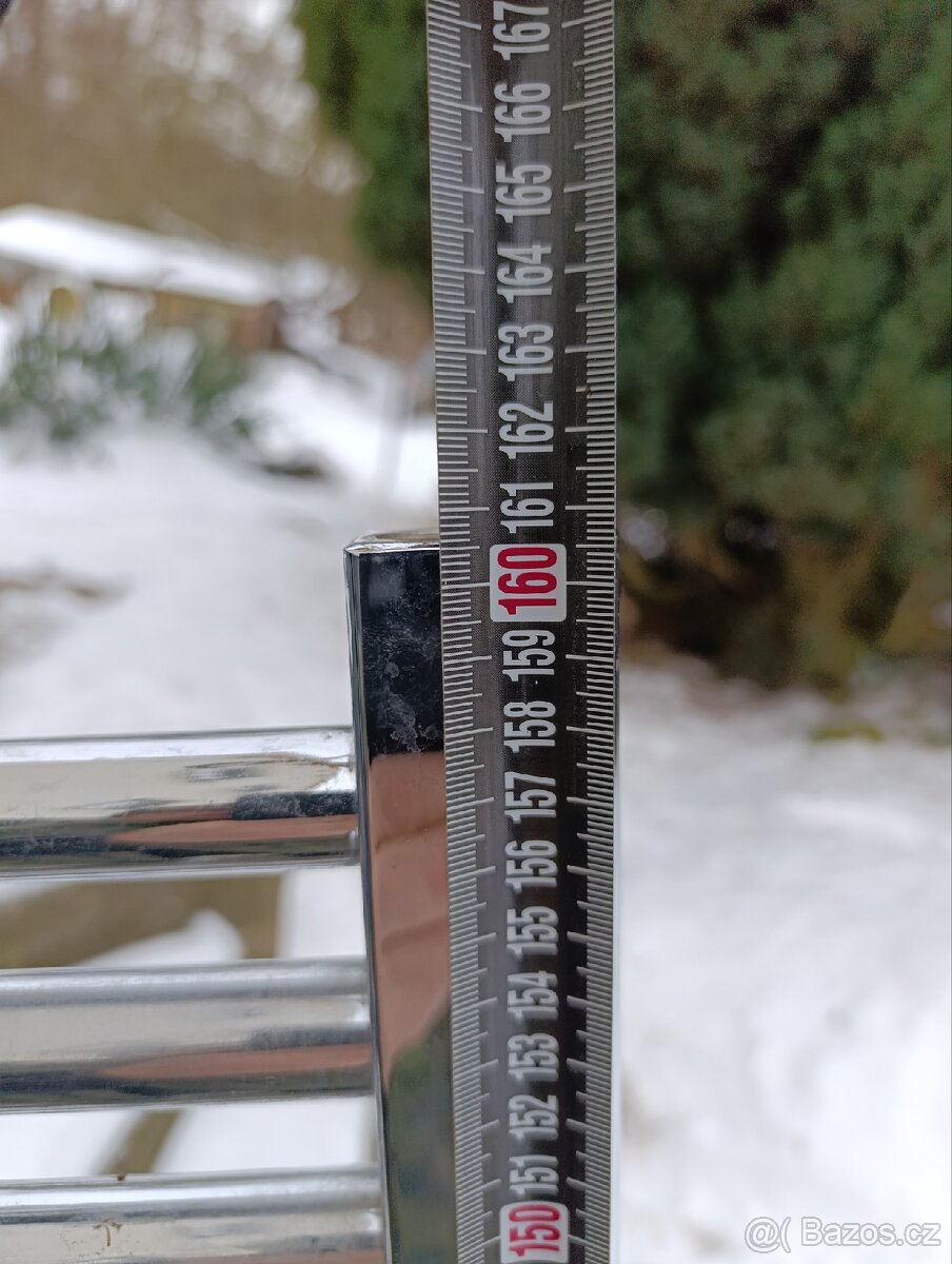 Radiátor, žebřík, chromovaný, 1600 x 600 mm - 5