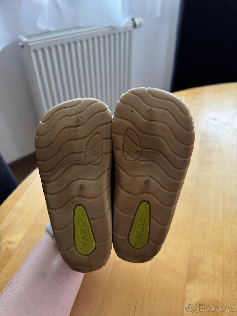 Barefoot kožené sandálky Fare - 5