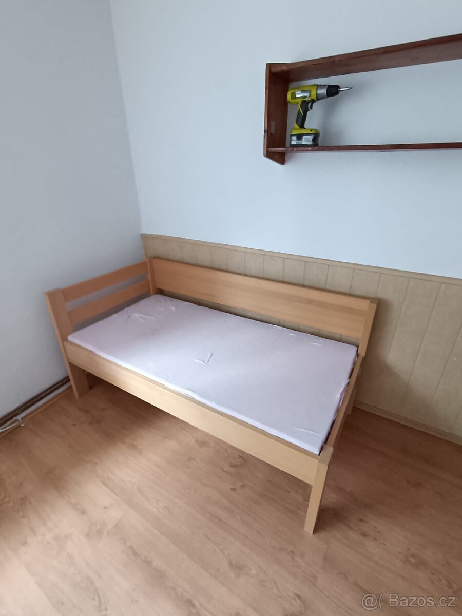 Dětská postel masiv buk s roštem a matrací - 5