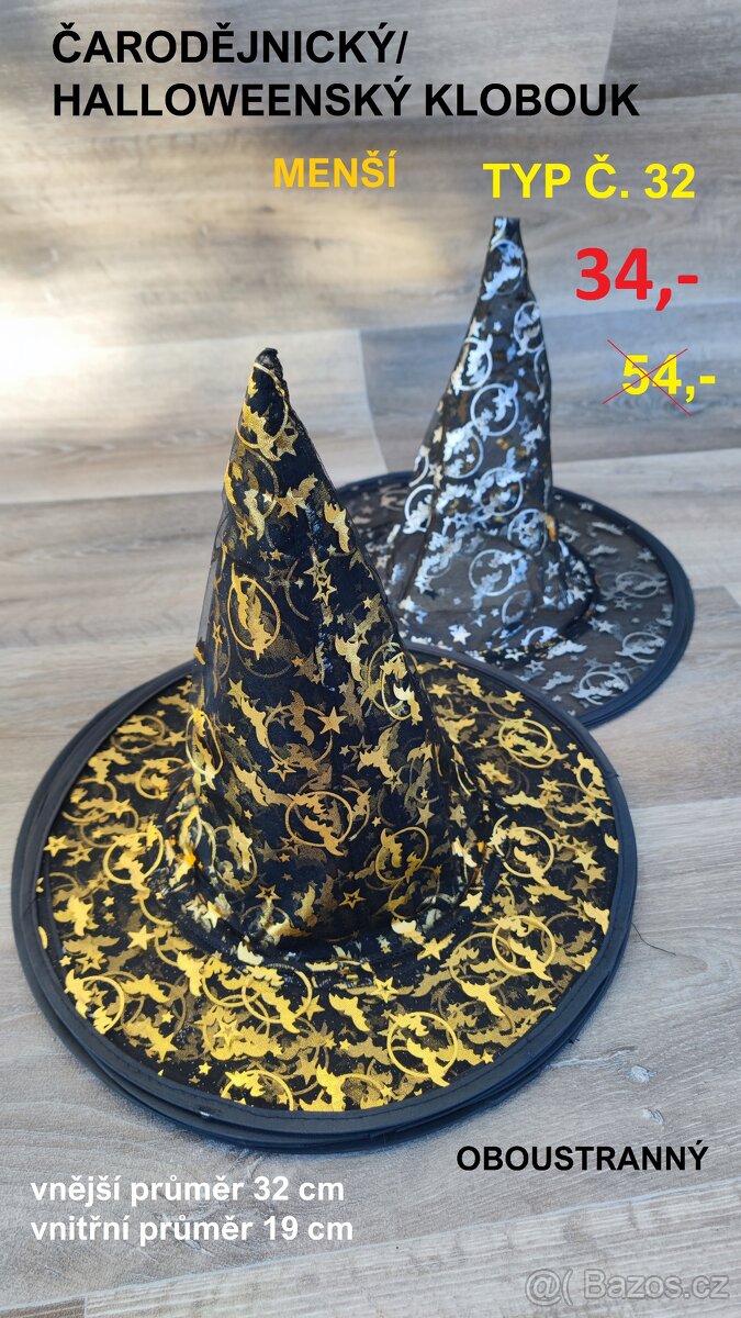 Čarodějnické klobouky - MENŠÍ - SLEVY - 5