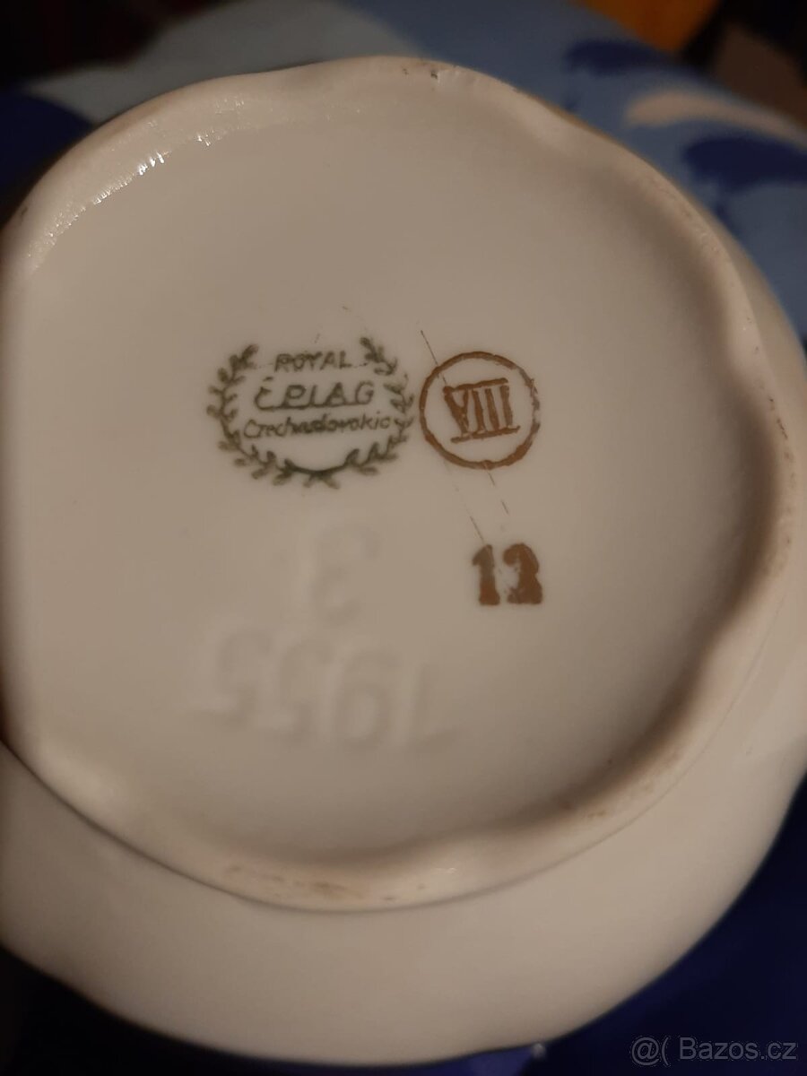 Porcelán, set, retro - 5