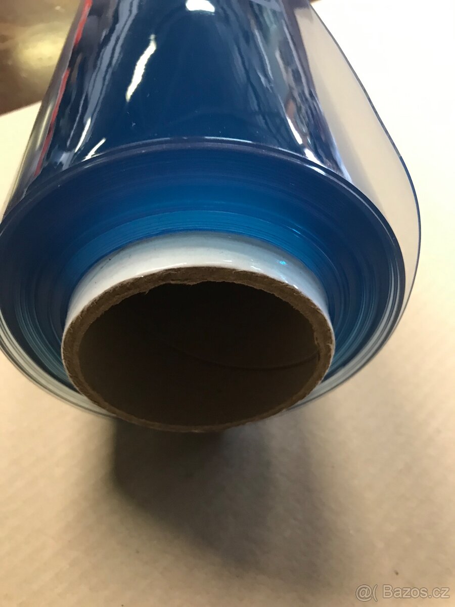 Průhledná PVC fólie “slída”; cca 850g/m2; 0,75mm tloušťka - 5