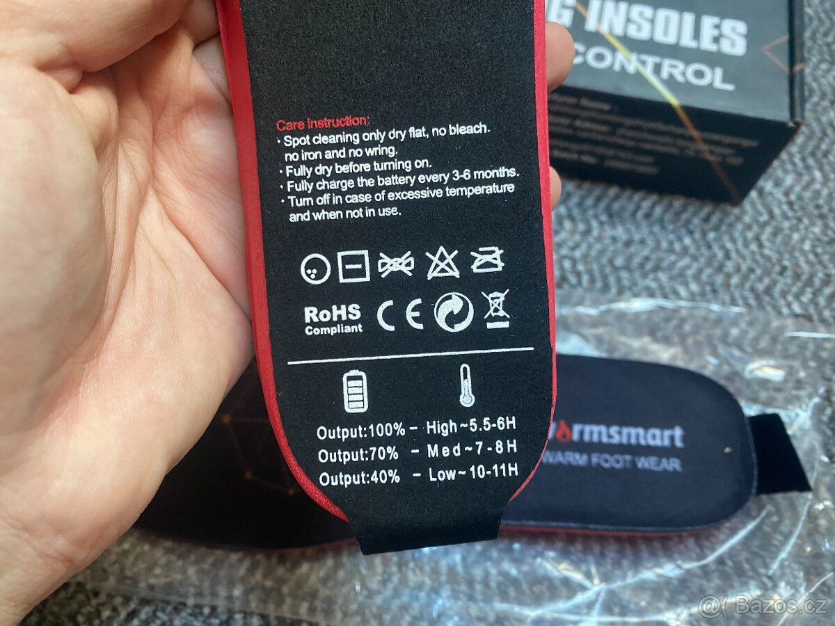 2x Sada nabíjecích vyhřívaných vložek do bot 35-39 - 5