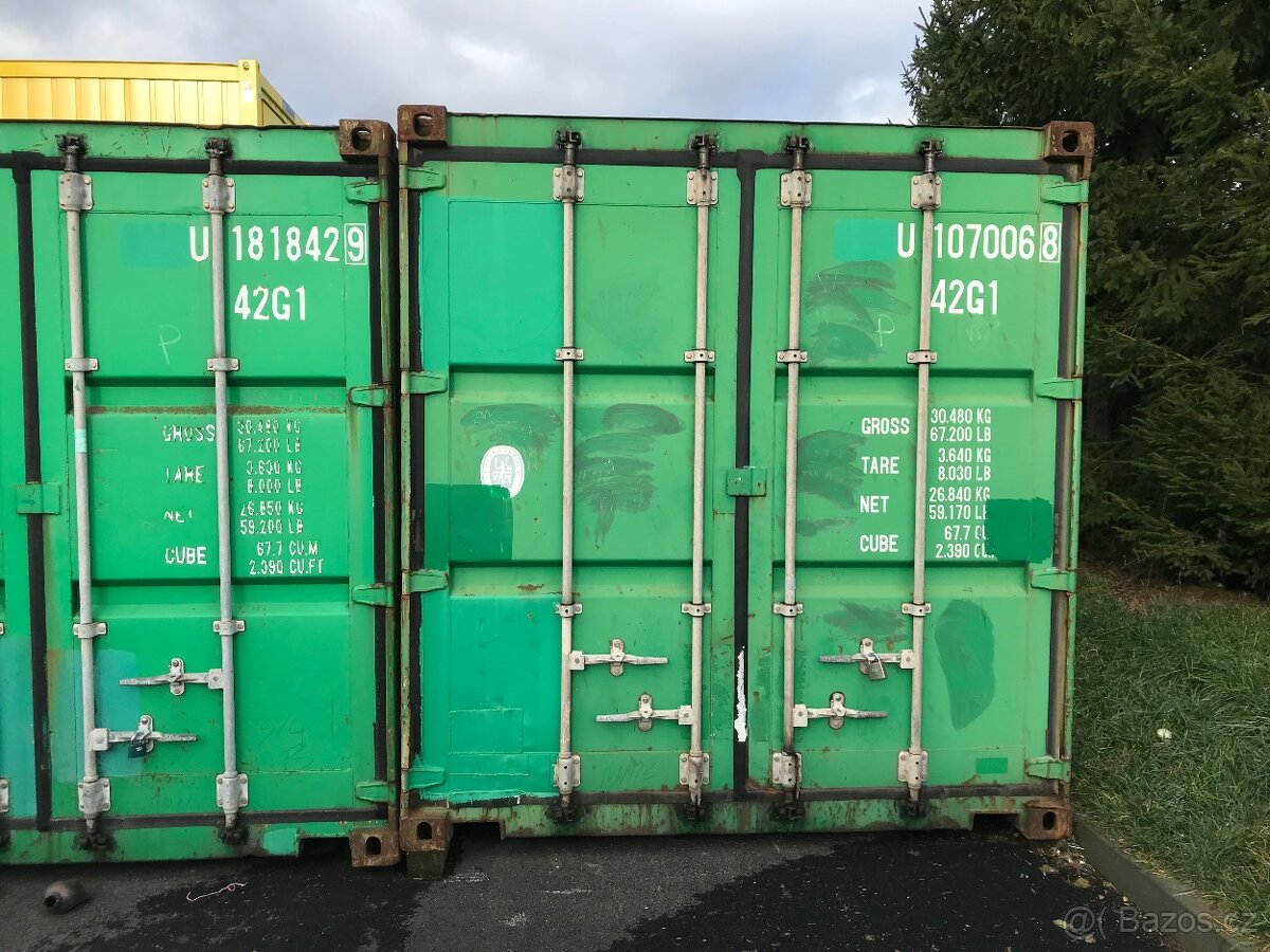 Prodám lodní kontejnery “20“- 6m - 5