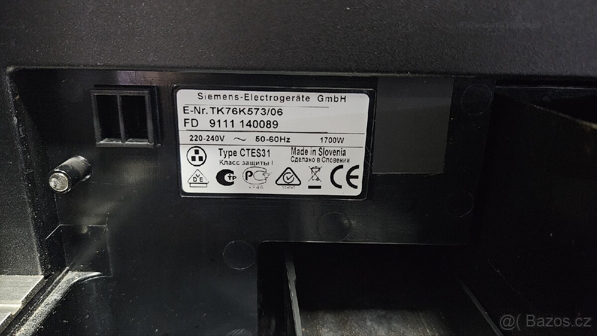 Kavovar siemens CTES31 - 5