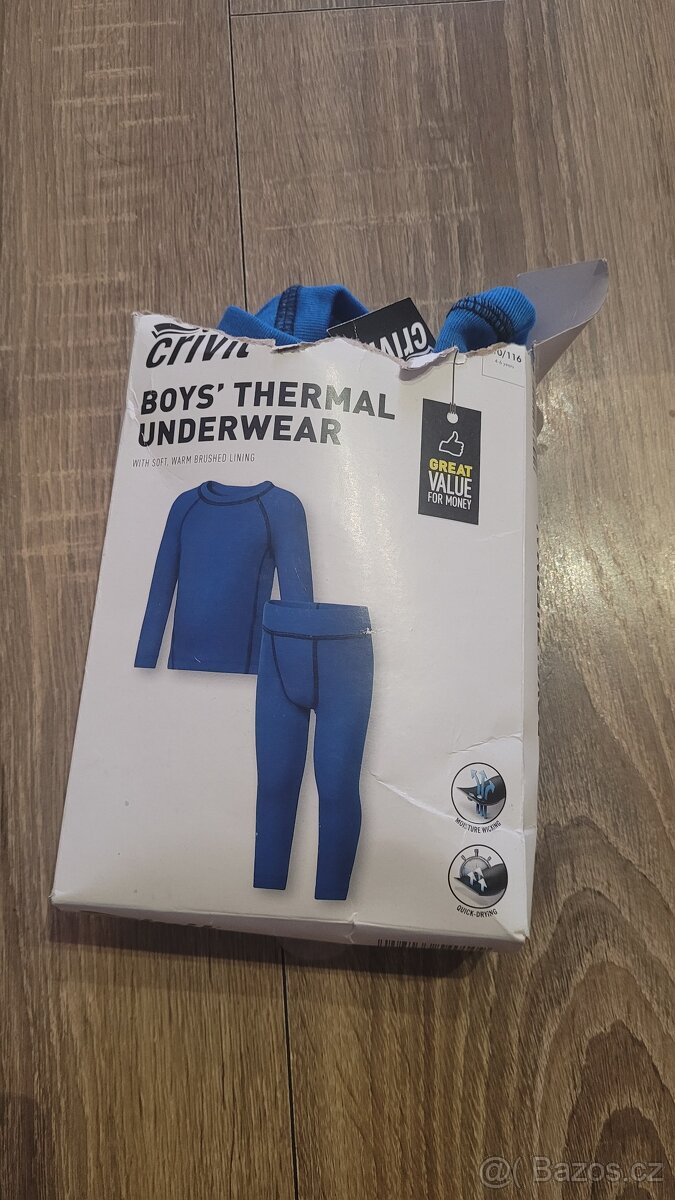 Termo prádlo komplet modrý 110/116 - 5