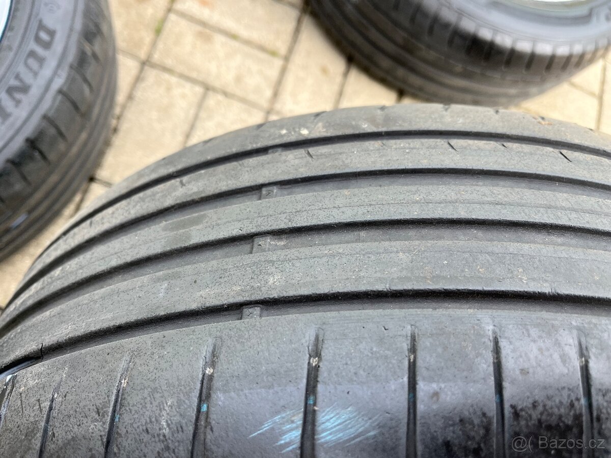 4x alu disky 5x112 R16, letní pneu 50% - 5