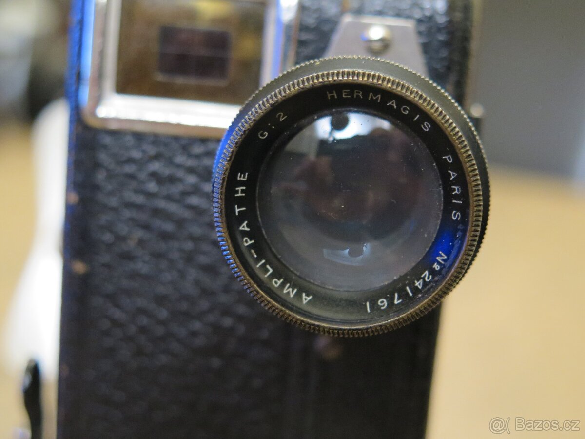 Pathé Motocamera - starožitná filmová kamera 9,5 mm 1928 - 5