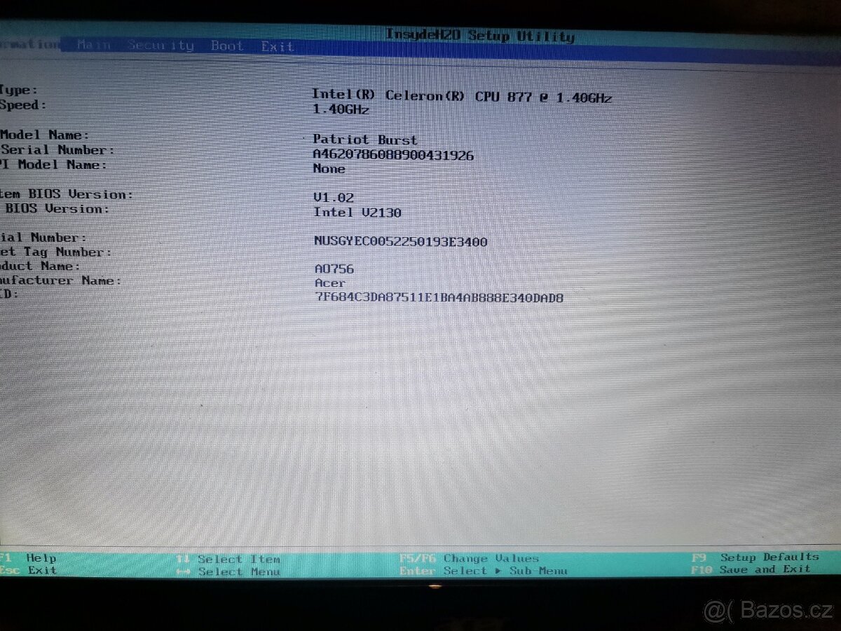 Acer aspire 756 11,6 palců, celeron 877 sandy bridge - 5