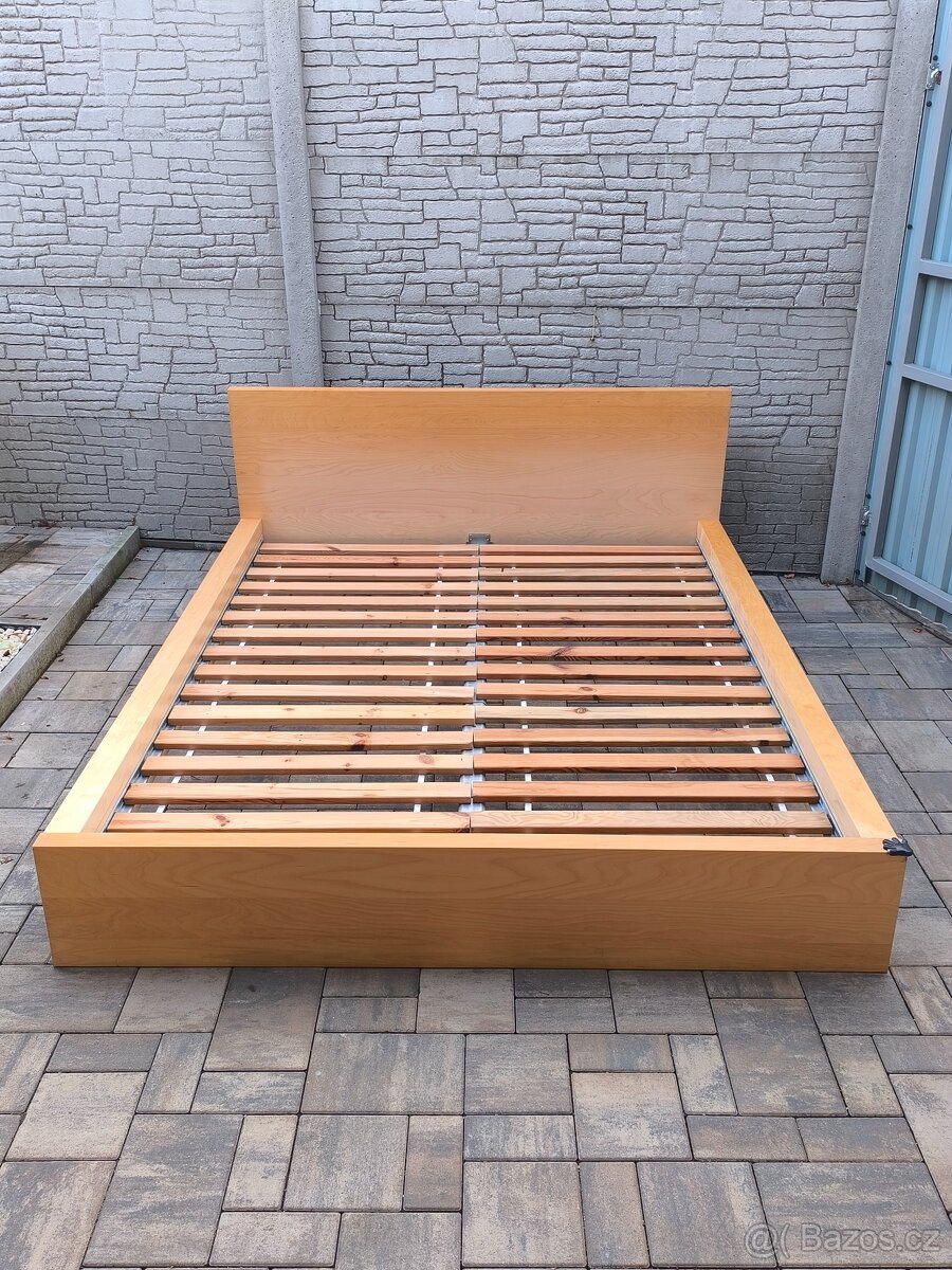 Prodám manželskou postel + Matrací 160cm x 200cm - 5