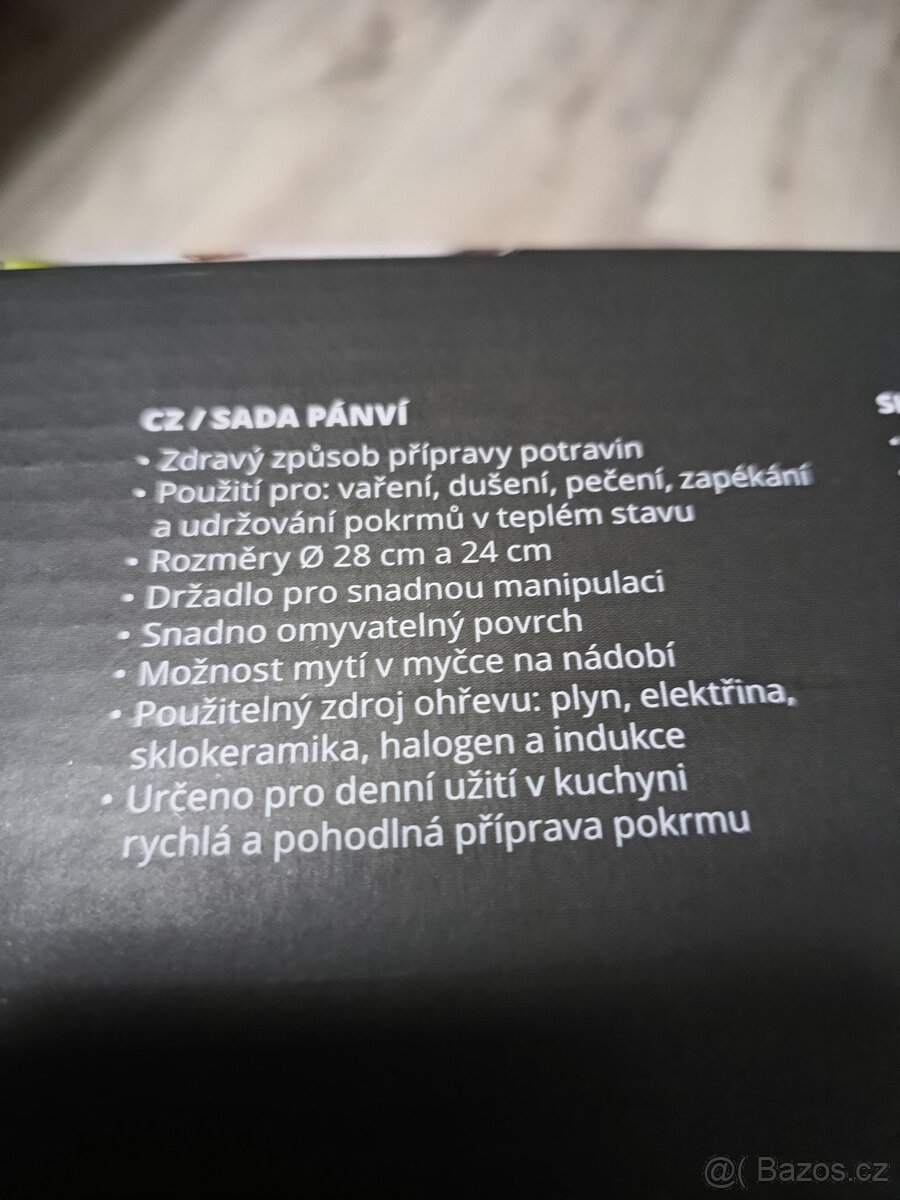 kuchynska panev, panvicka sada 2ks, nove - 5