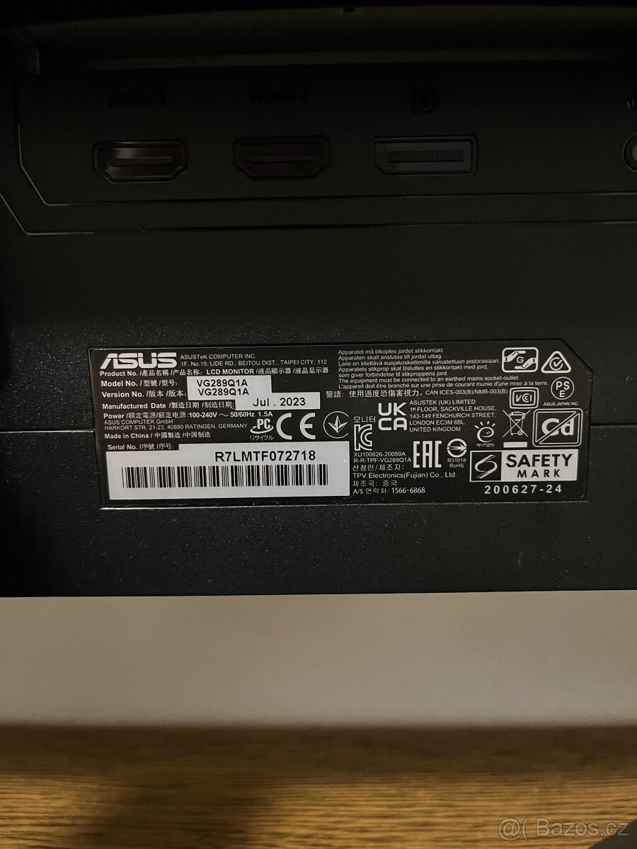 ASUS Gaming Monitor VG289Q1A - 5