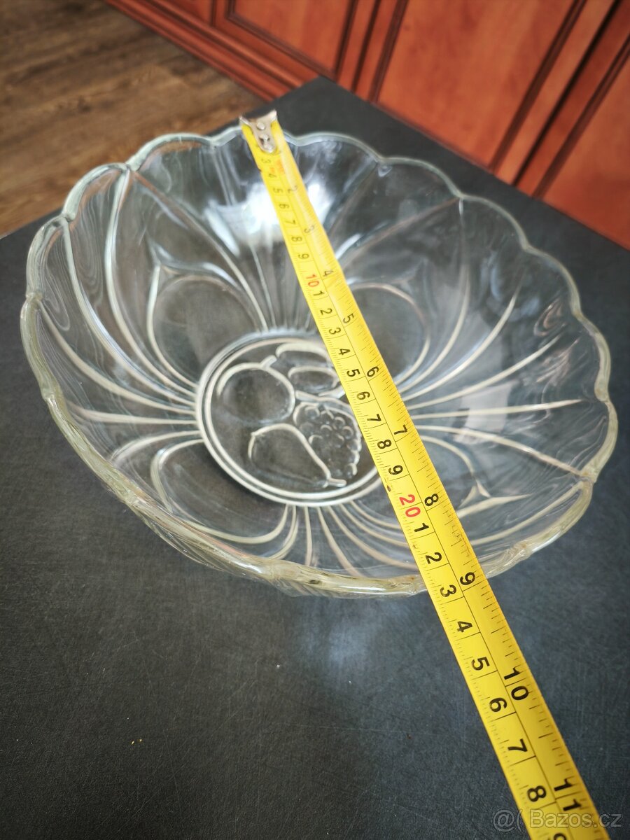 Retro skleněná miska. - 5
