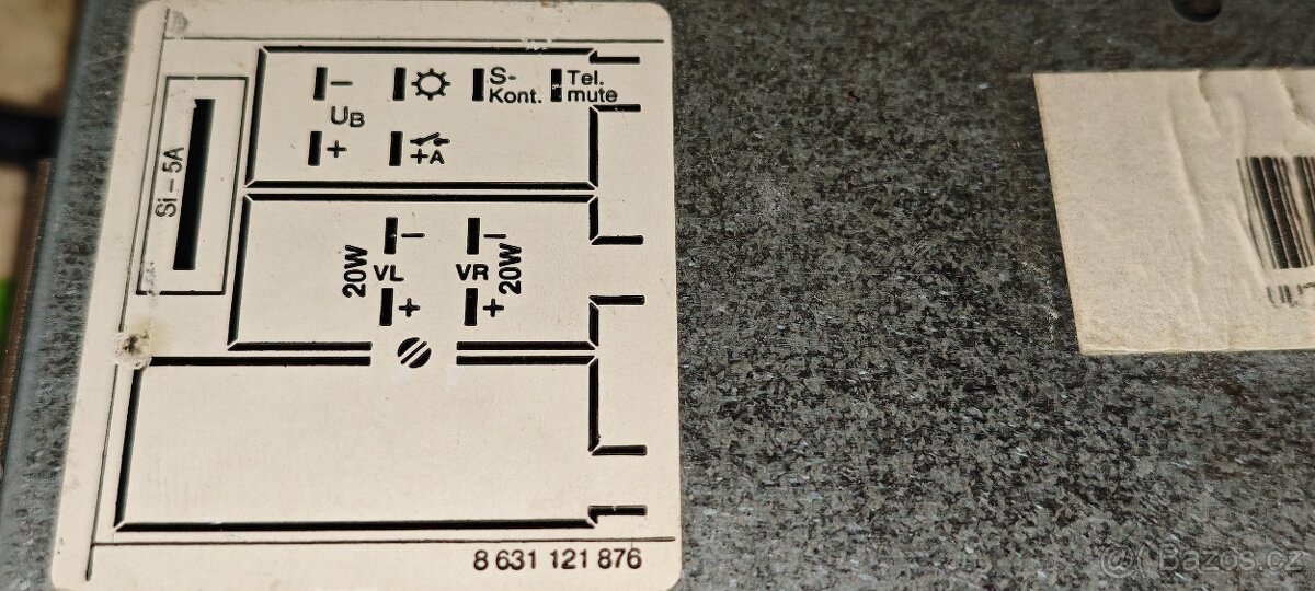 Originální autorádio VW Alpha 4 zelený - 5