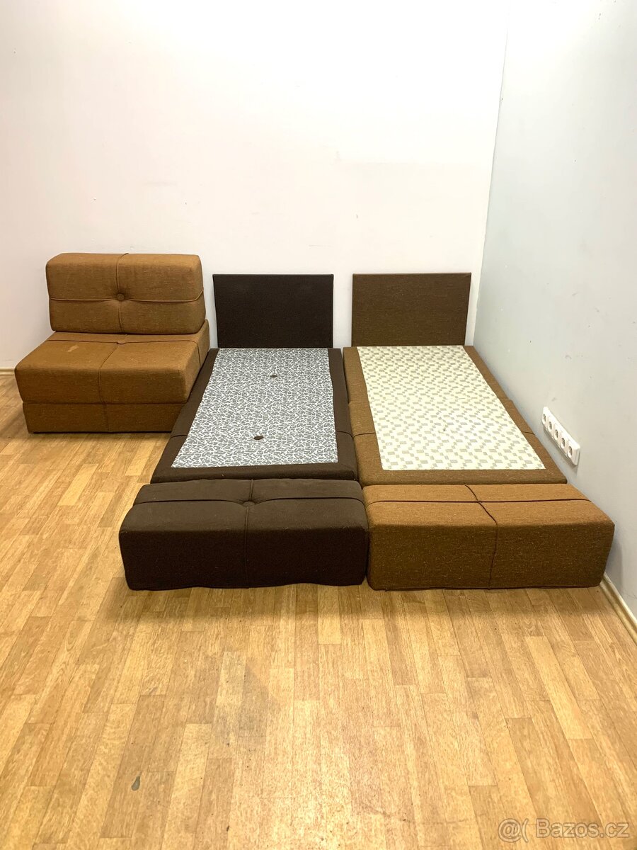 Retro křesla Pauli 70. léta rozkládací - 5