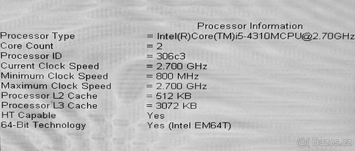 Procesor do laptopu Intel Core i5-4310M (2,7 GHz – 3,4 GHz) - 5