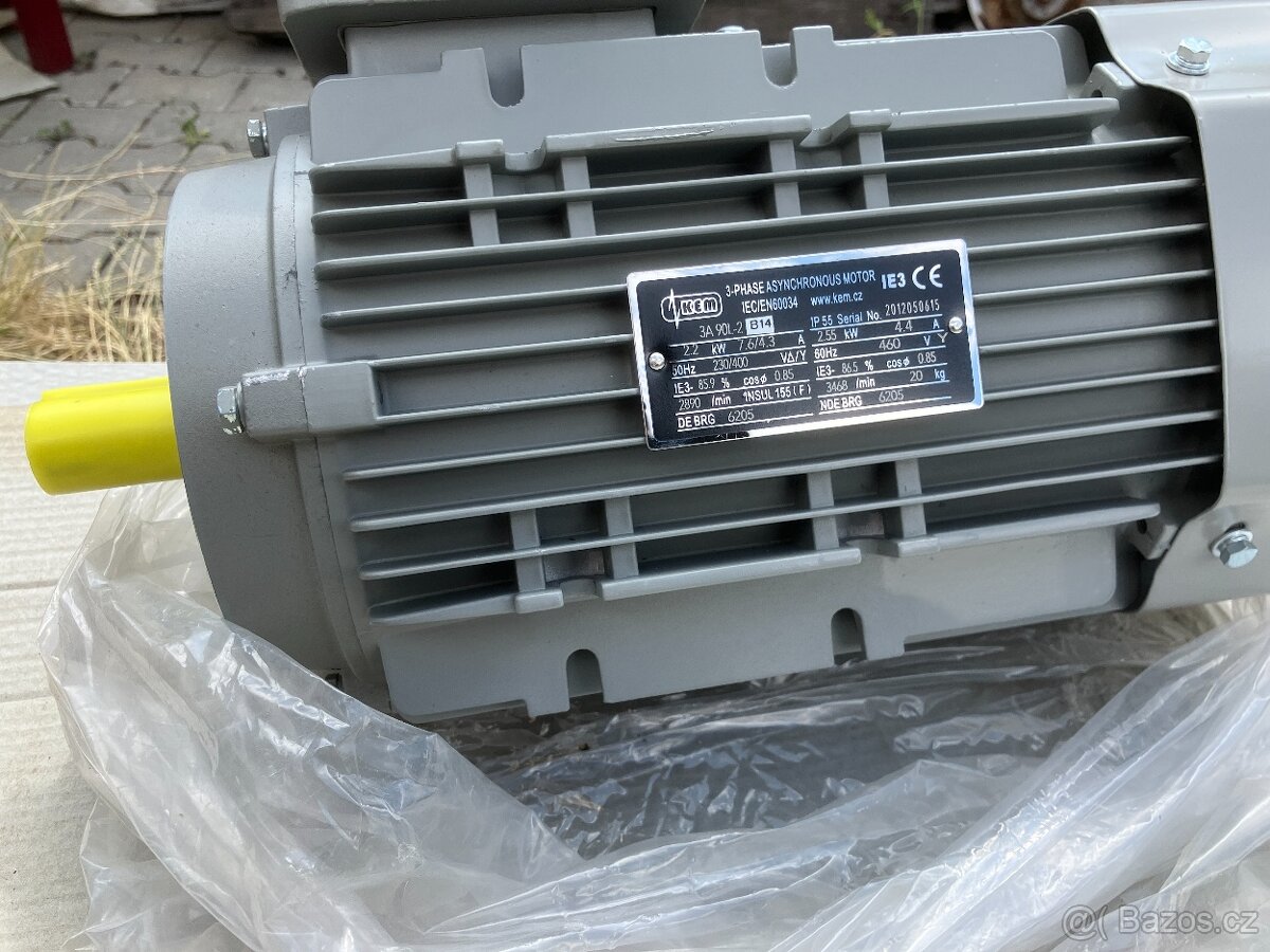 Elektromotor 2,2kw / 2890ot nový - 5
