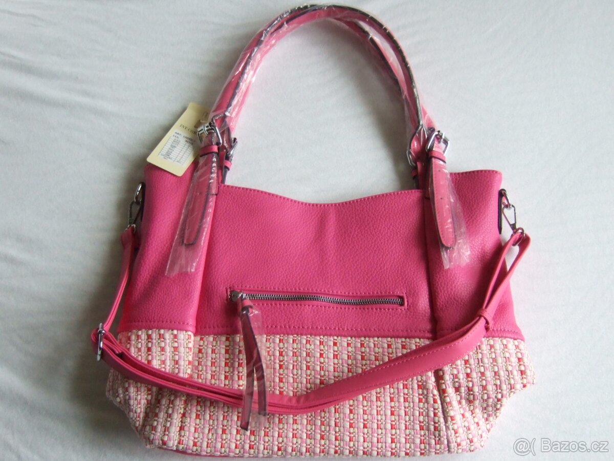 Kabelka růžová - 5