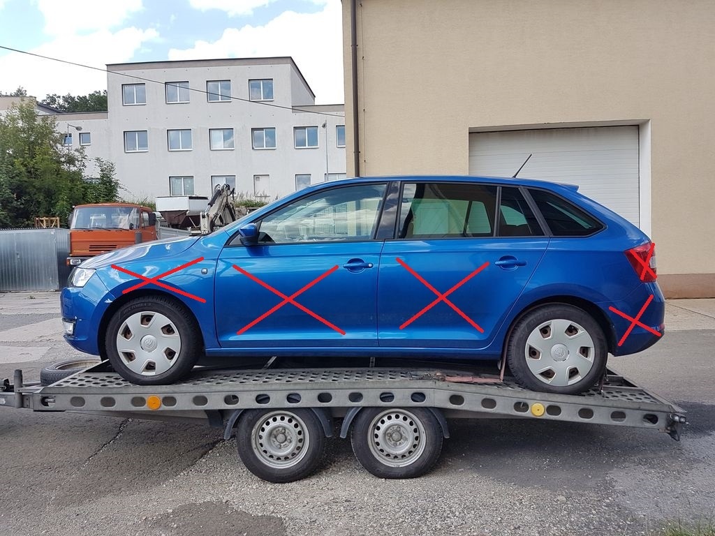 Škoda Rapid Spaceback modrý, 1,2 TSi 77 kW - ND z vozu - 5