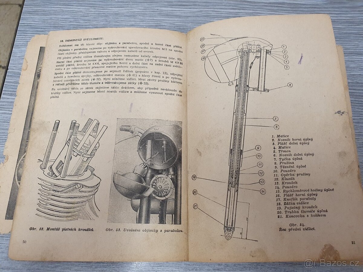 Jawa-ČZ 250 příručka 1956 - 5