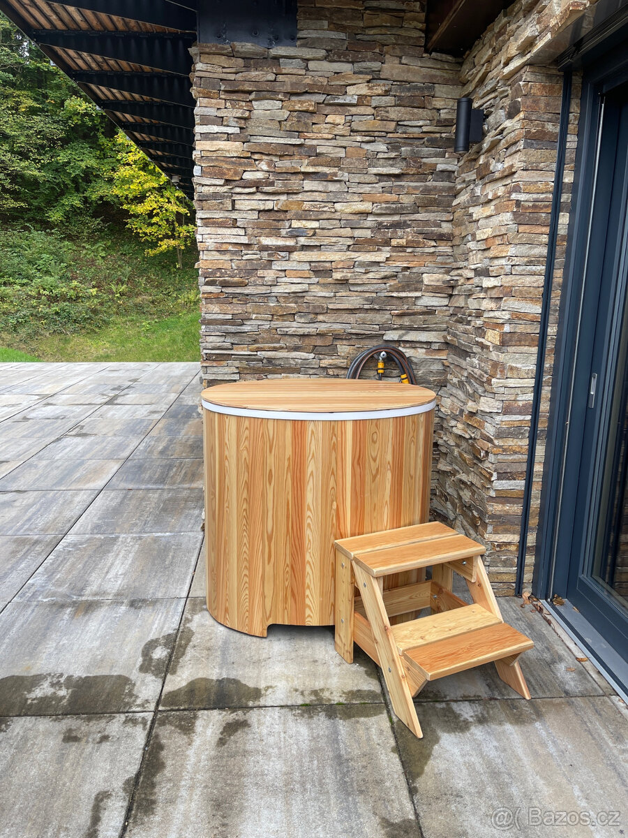 Ochlazovací káď sud - modřín - 5