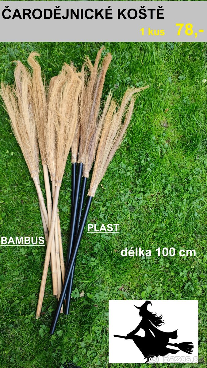 ČARODĚJNICE -doplňky - pavouk, hůlka, koště, nos... - 5