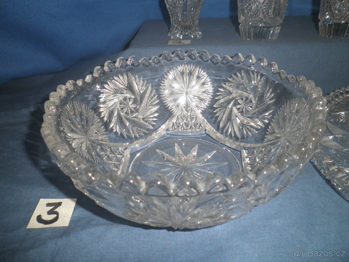 Broušené sklo -různé - 5