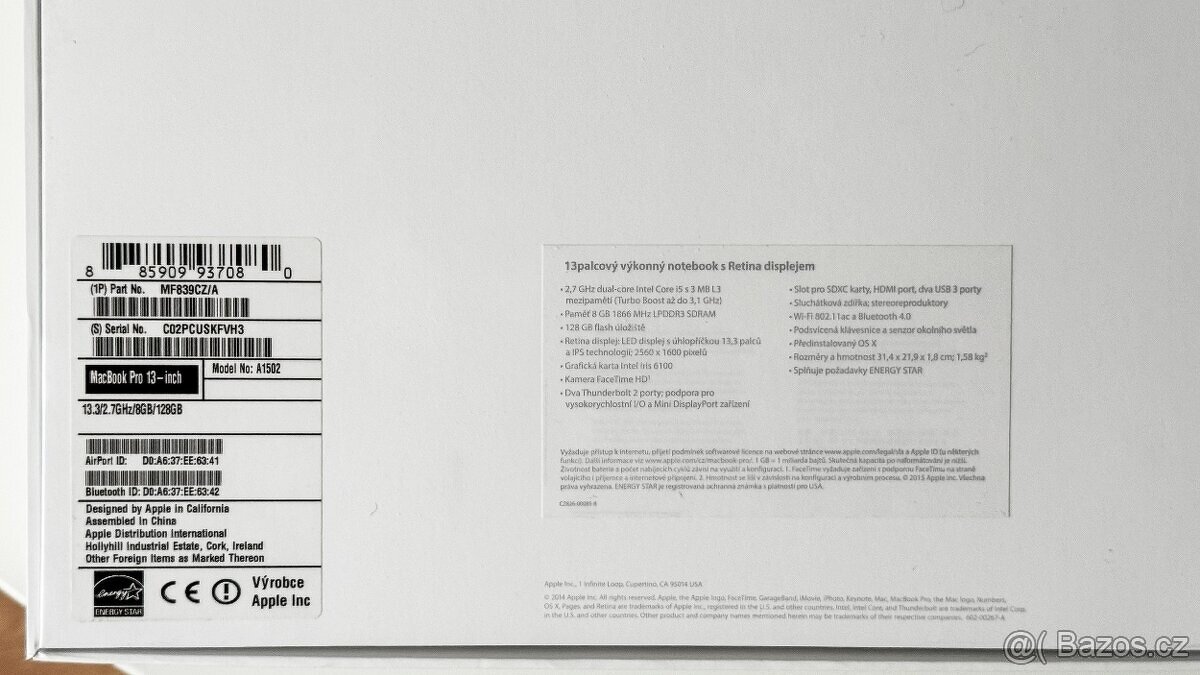 Apple MacBook Pro 13" Retina (2015), 8GB RAM, 128GB SSD - 5