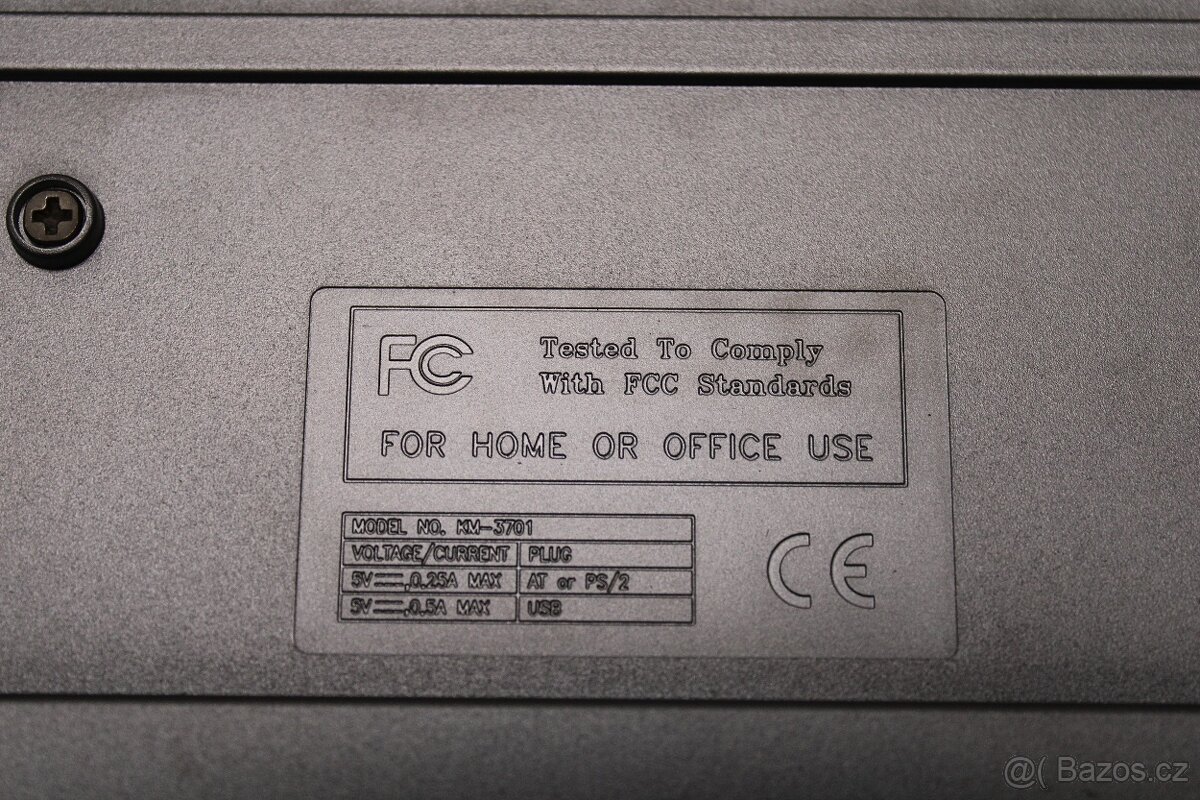 Klávesnice KME KM-3701 stříbrná - 5