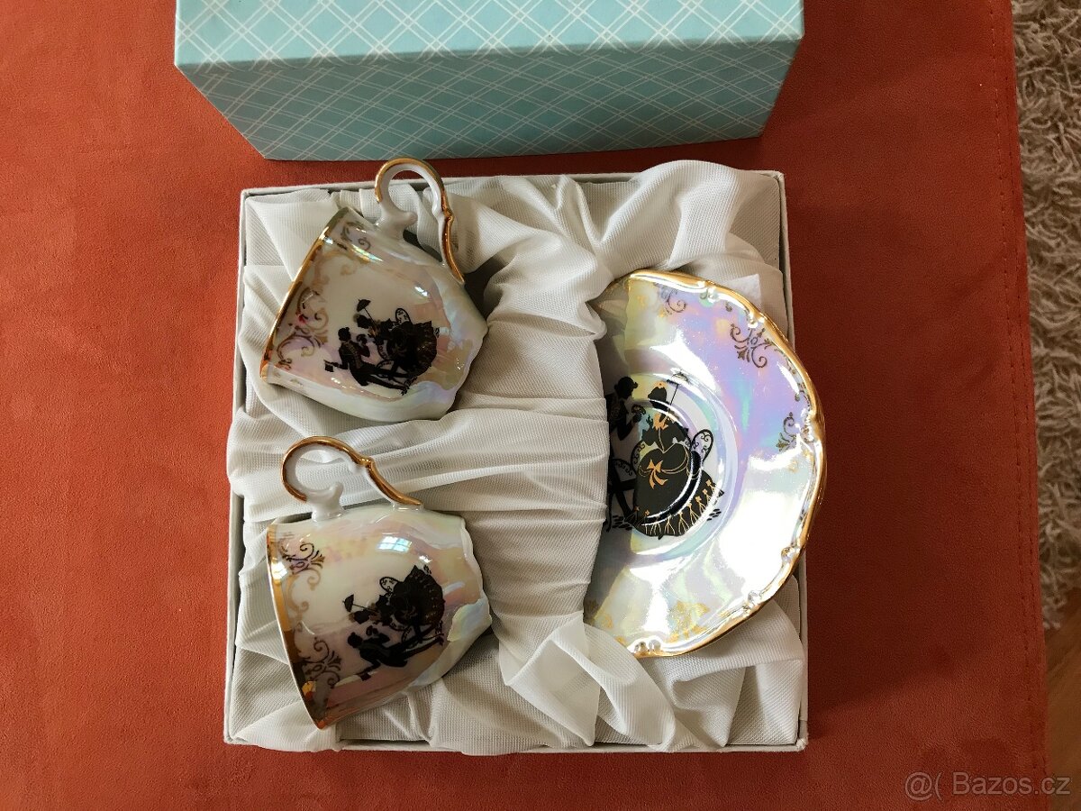 Hrnečky s podšálky, set 2 ks - 5