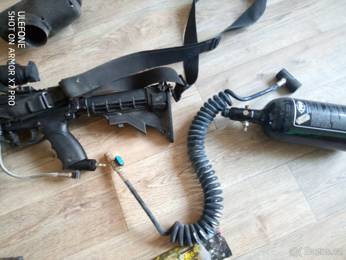 Paintball zbran s vybavením - 5