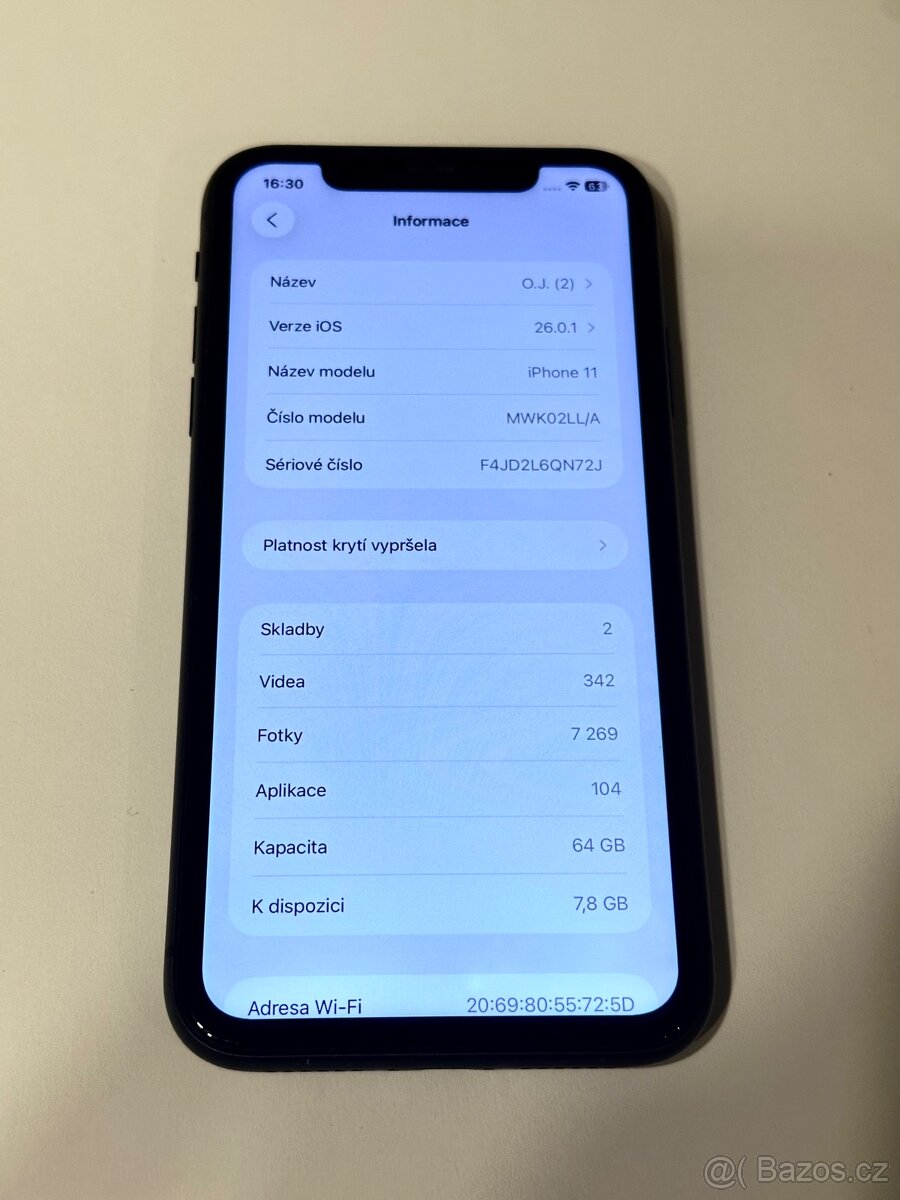 Apple iPhone 11 64GB černá, baterie 100% - 5