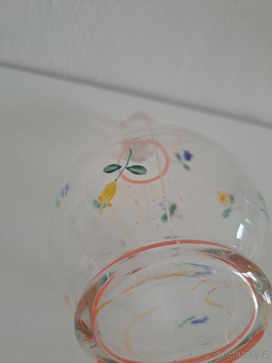 Skleněná karafa se čtyřmi skleničkami - 5