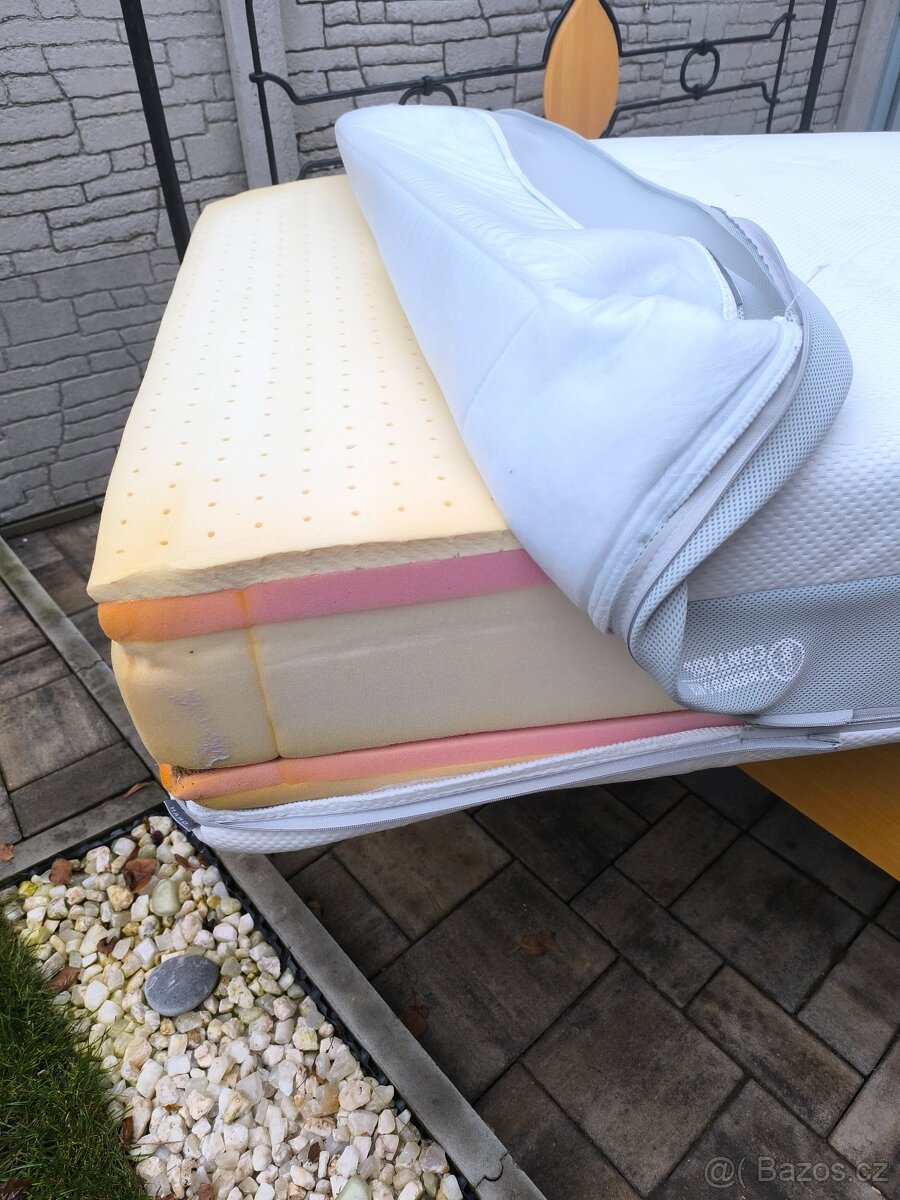 Prodám dvě kvalitní matrace Tencel 90cm x 200cm - 5