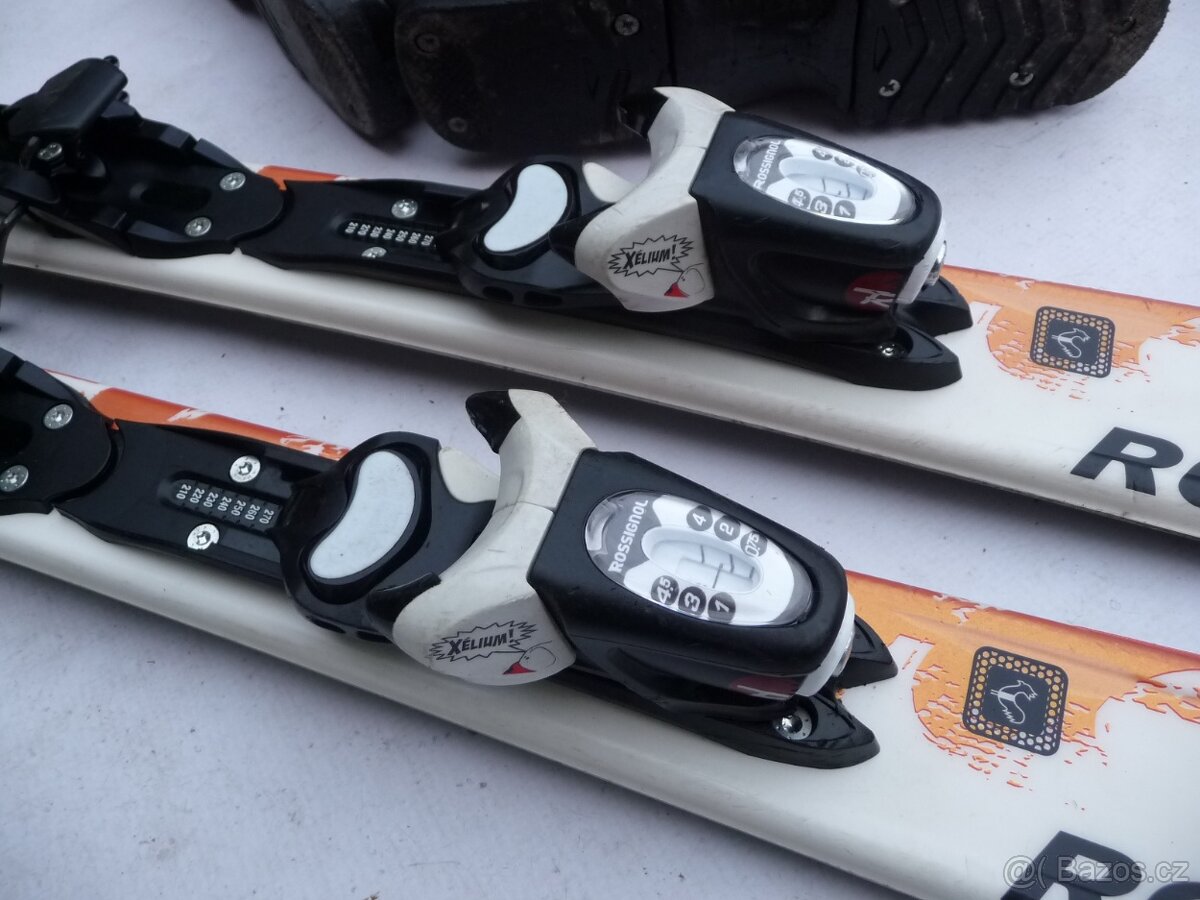 363. Detske lyže ROSSIGNOL - 120cm + boty SALOMON 37 eu SET - 5