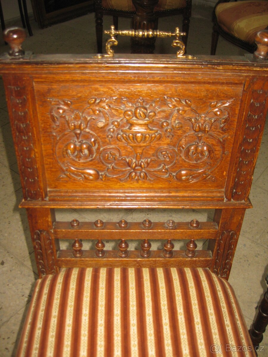 Dvě starožitné židle - 5