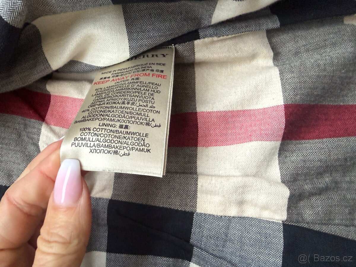 Burberry Brit kožený kabát - 5