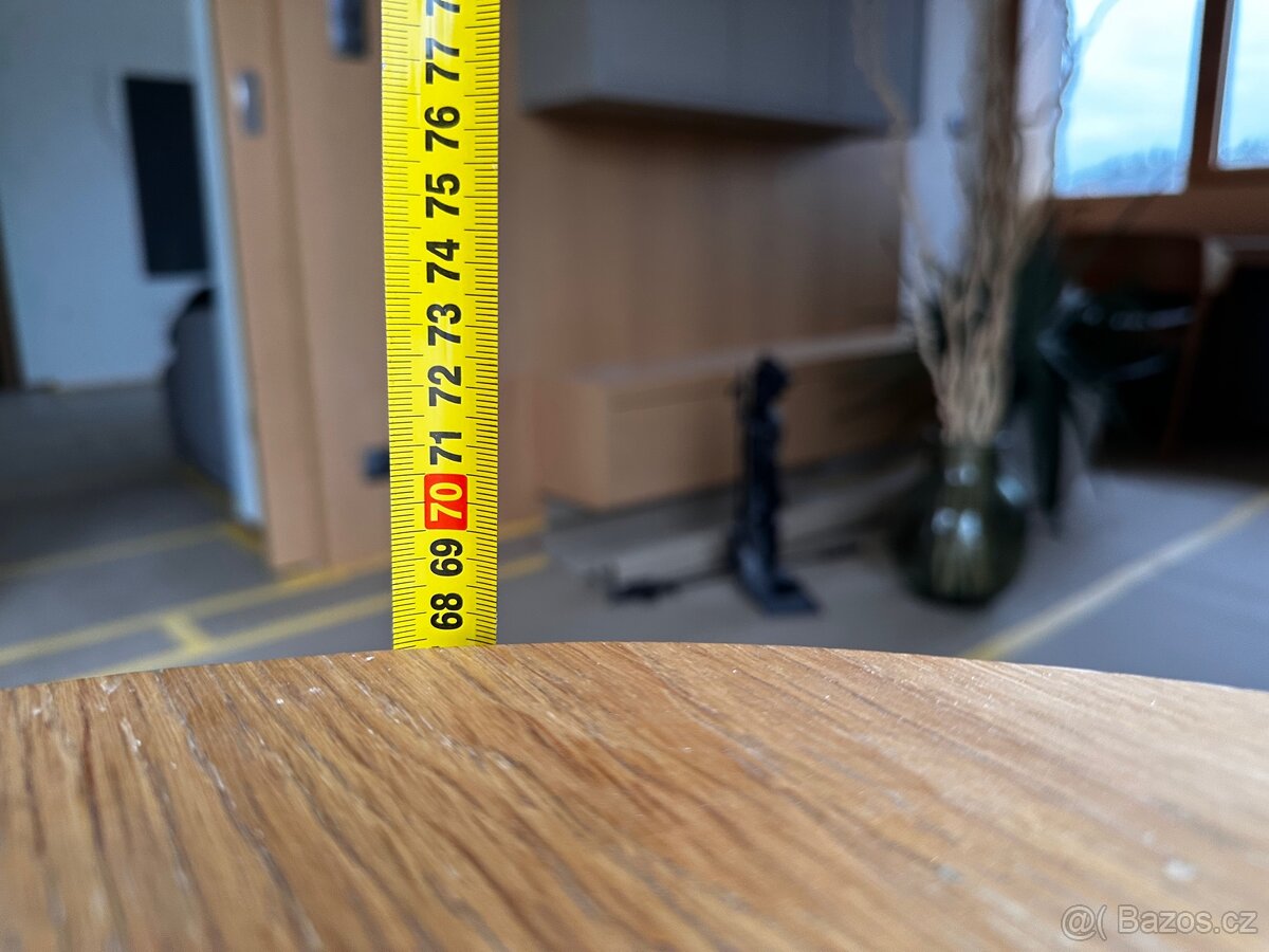 Konferencni stolek, kov, Dub masiv - 5