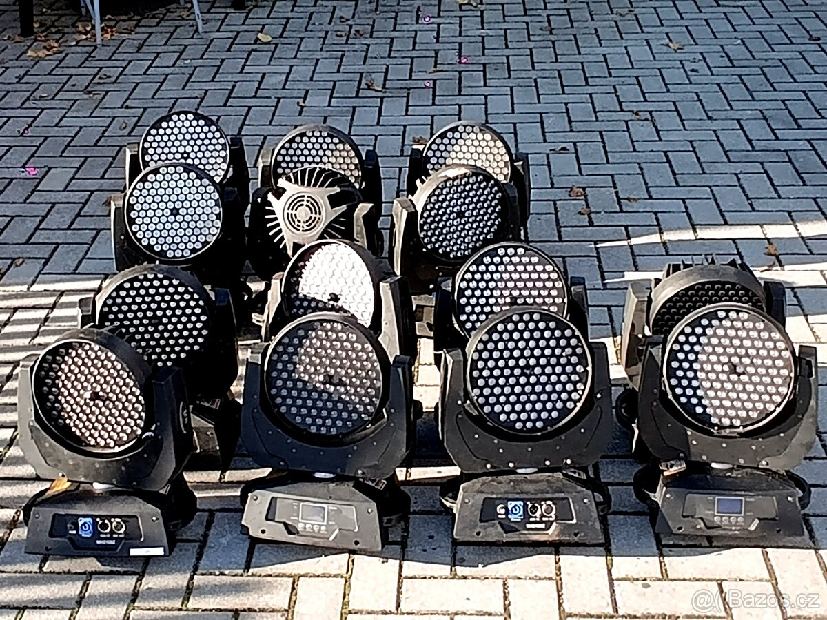 Levné hlavy 108 x 3 Wat LED RGB W - 5