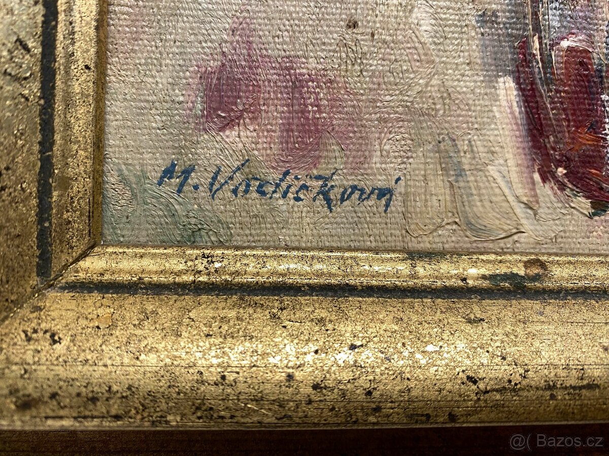 Obraz Květiny -olejomalba na plátně autorka: M.Vodičková - 5